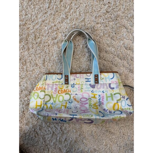 Coach Hamptons Scribble Graffiti tote - Picture 2 of 9